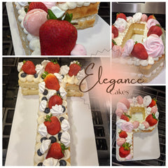 D) Gluten-Free Letter &amp; Number Elegance Cakes