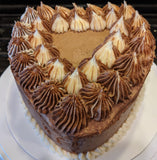 Gluten-Free Gourmet Cakes - 8" Heart Double Layer