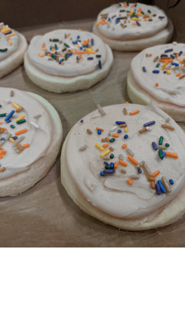 Gluten-Free Soft Frosted Sugar Cookies