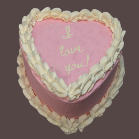 Gluten-Free Gourmet Cakes - 8" Heart Double Layer